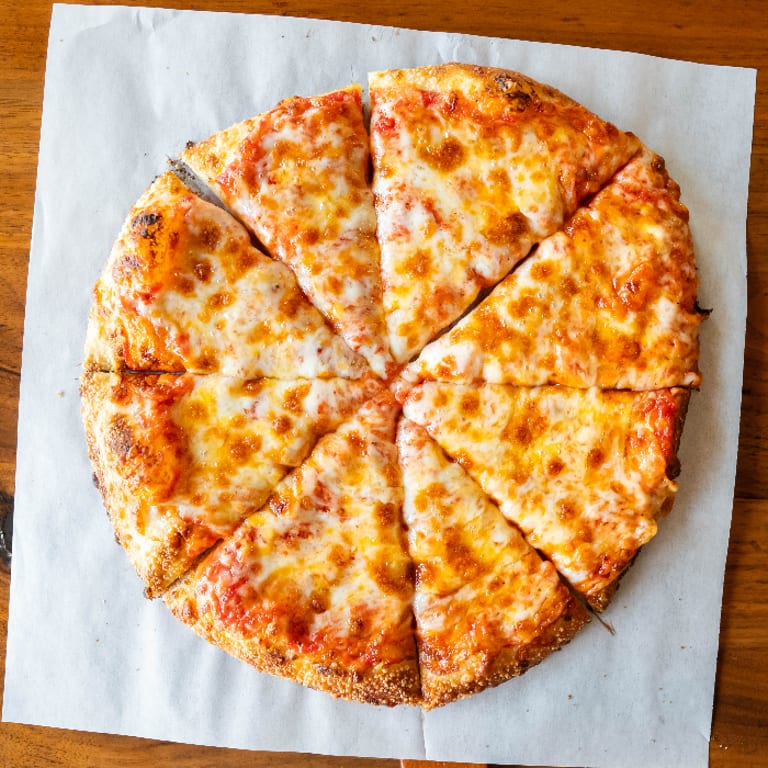 Savor our cheese pizza